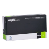 Rękawice Nitrylowe Bezpudrowe EasyCare L czarne x 100 sztuk
