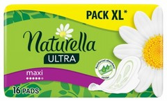 NATURELLA MAXI SKRZYDEŁKA Podpaski x 16 sztuk