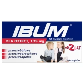 IBUM DLA DZIECI 125mg x 10 czopków